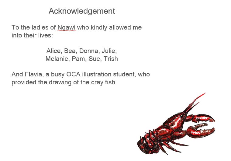 Acknowledgement page
